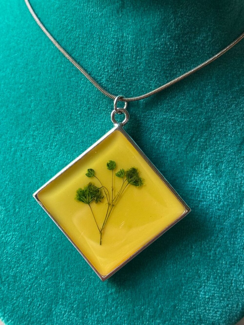 Plant in Resin Necklace